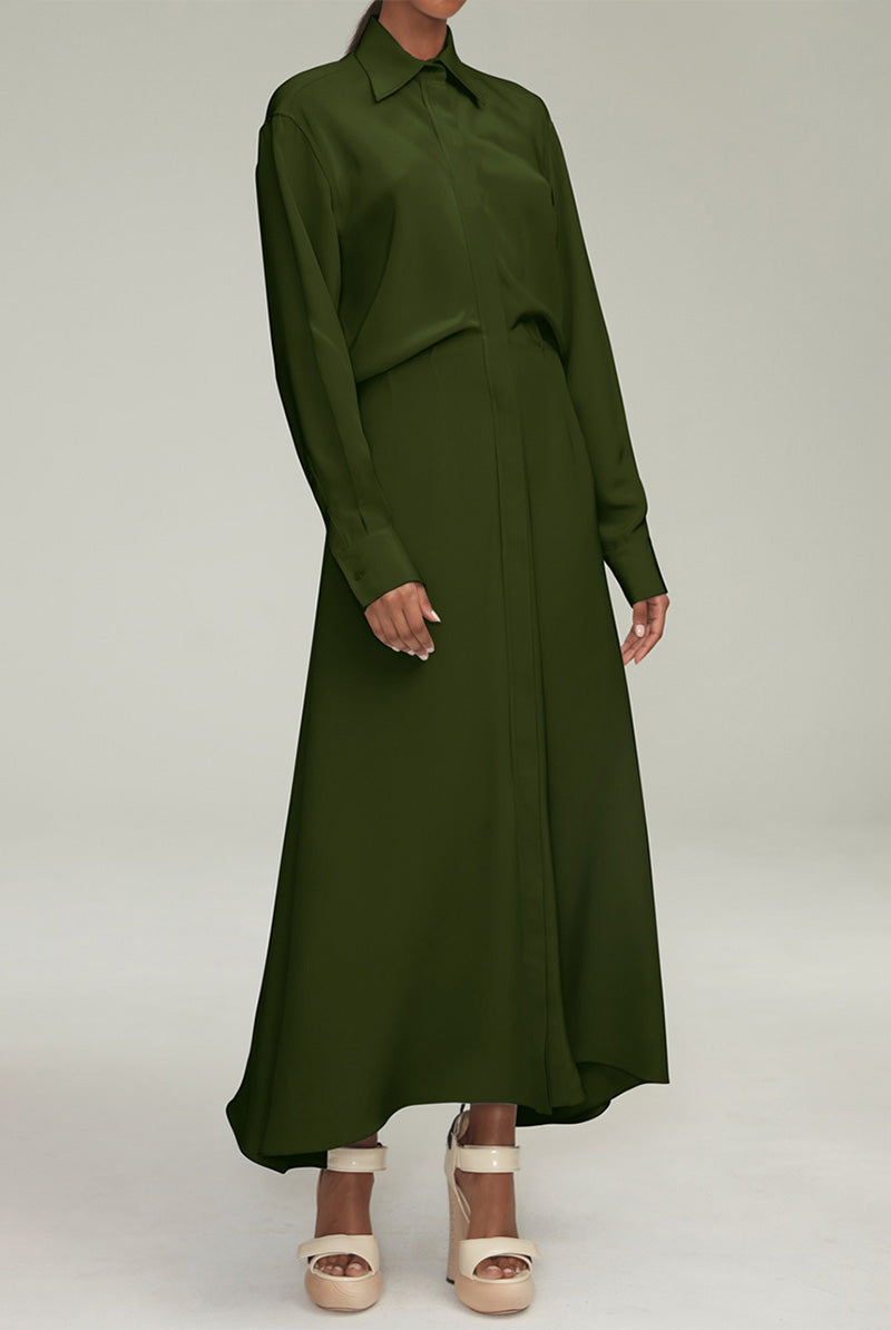 Warehouse green cheap shirt dress