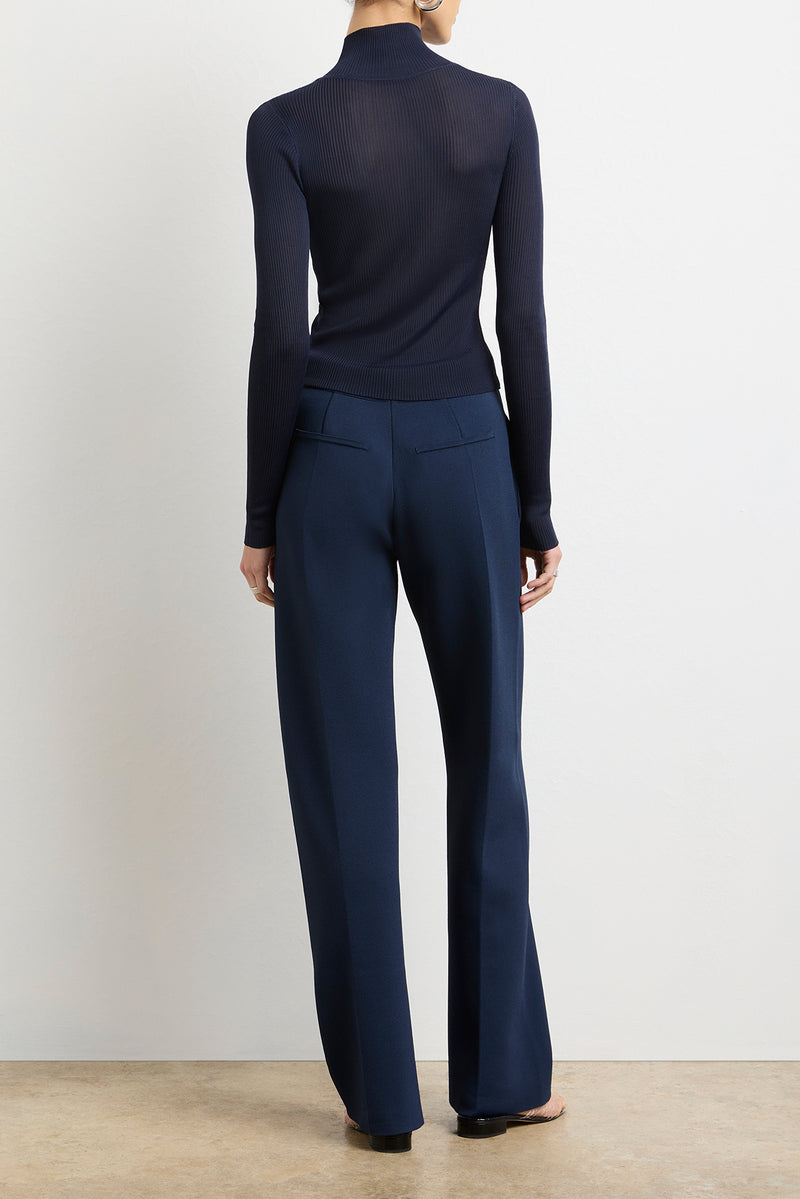 The Cooper Turtleneck in Navy