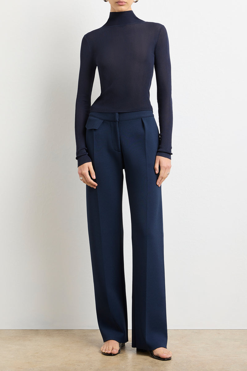 The Cooper Turtleneck in Navy