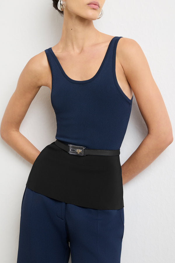 The Julia Tank in Navy and Black