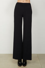 The High Waisted Wide Leg Trouser in Black