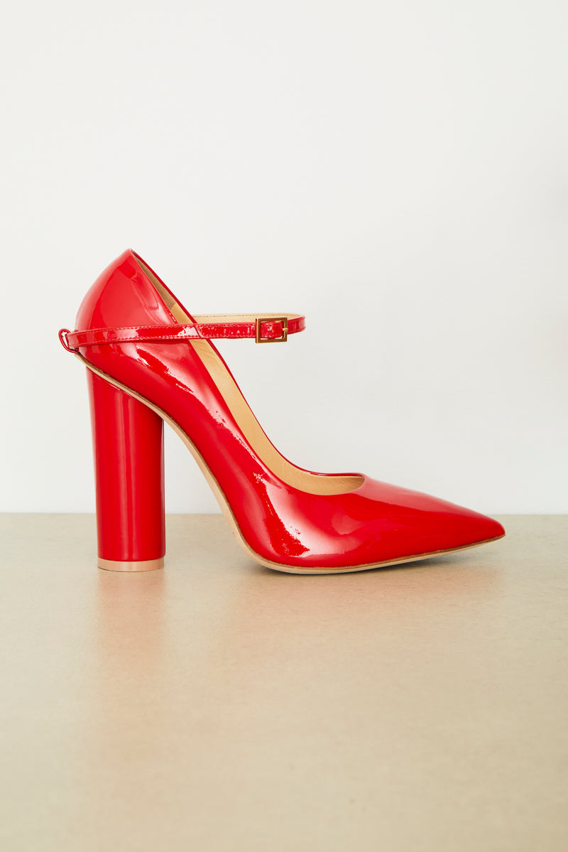 The Mary Jane in Patent Leather Red