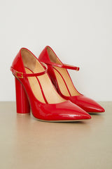 The Mary Jane in Patent Leather Red