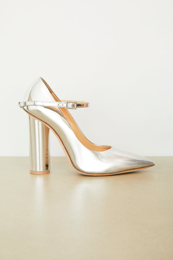 The Mary Jane in Patent Leather Silver