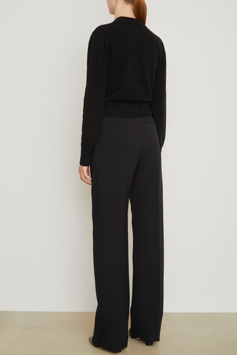 The Jax Straight Leg Trouser in Black