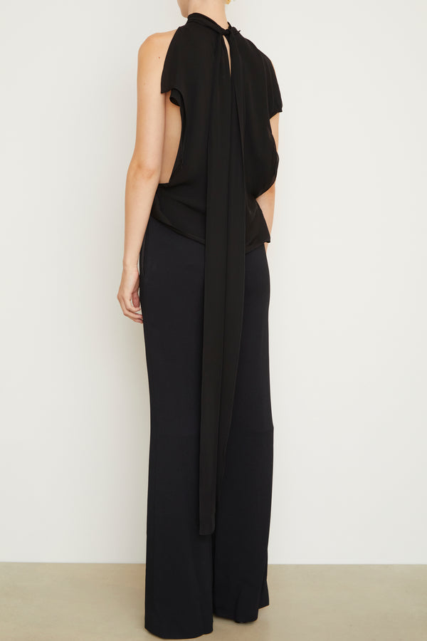 The Ilana Layered Sleeveless Top in Black