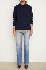 The Joanna Cashmere Crewneck in Navy