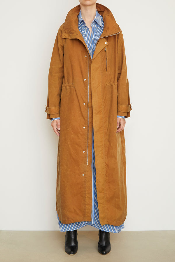 The Ripley Barn Jacket in Terracotta Waxed Cotton