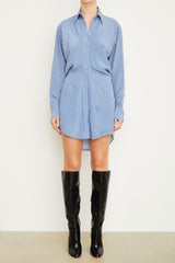 The Vera Shirtdress in Blue Stripe