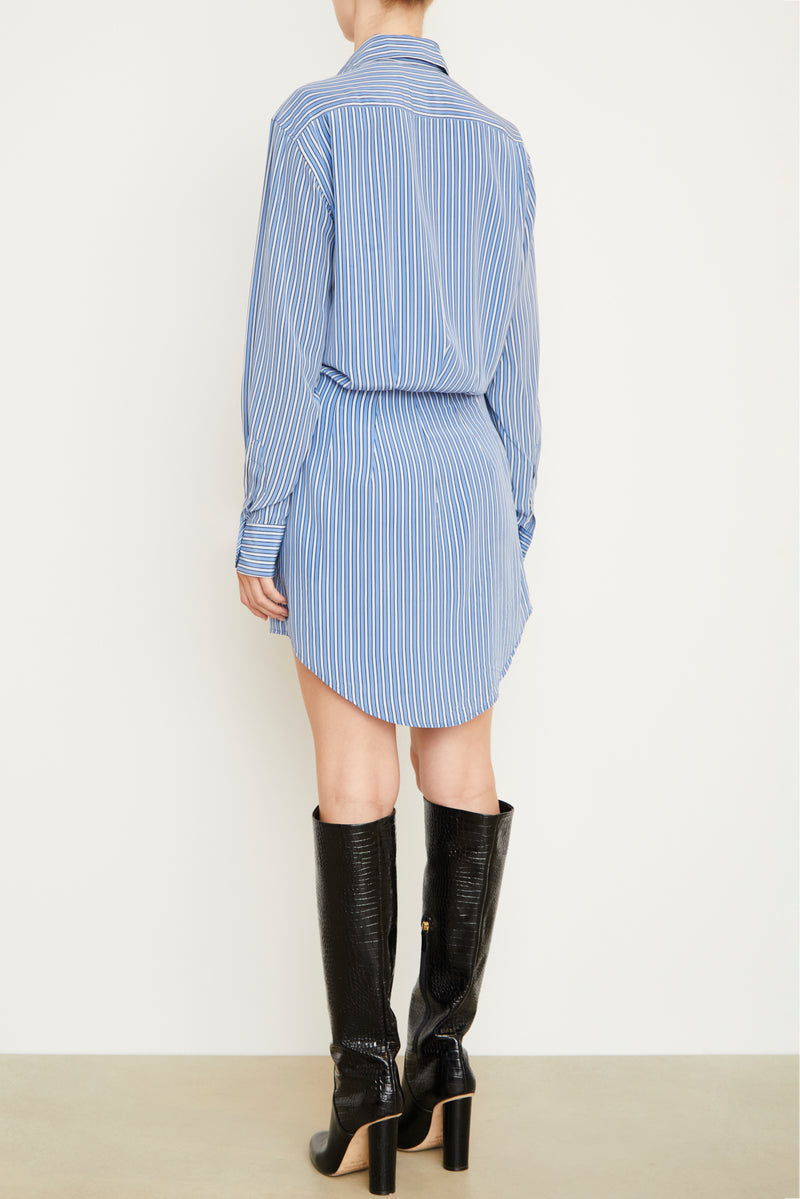 The Vera Shirtdress in Blue Stripe